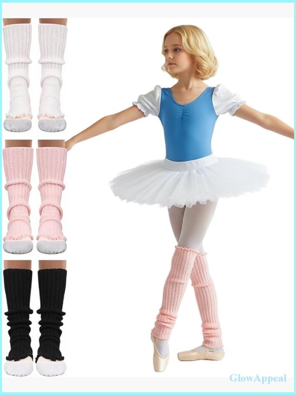 Ballet Leg Warmers - Soft Knit Ankle Warmers for Girls Yoga Dance, Long Socks